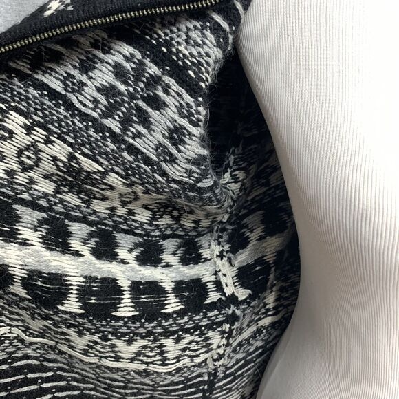 Croft & Barrow Medium Cardigan Silk Angora Snowmen Winter Christmas Zip Front - Picture 10 of 10